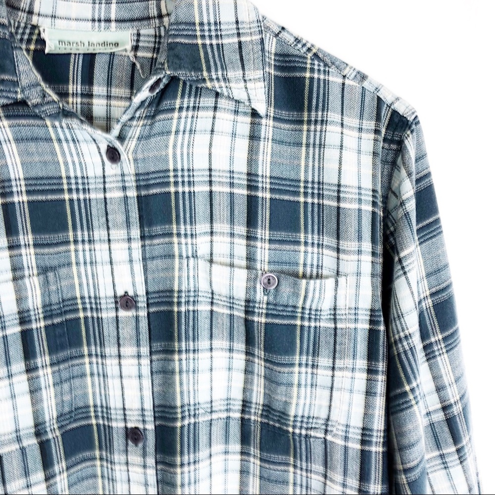 Marsh Landing | Small | Button Front Shirt | Plaid - Picture 2 of 7